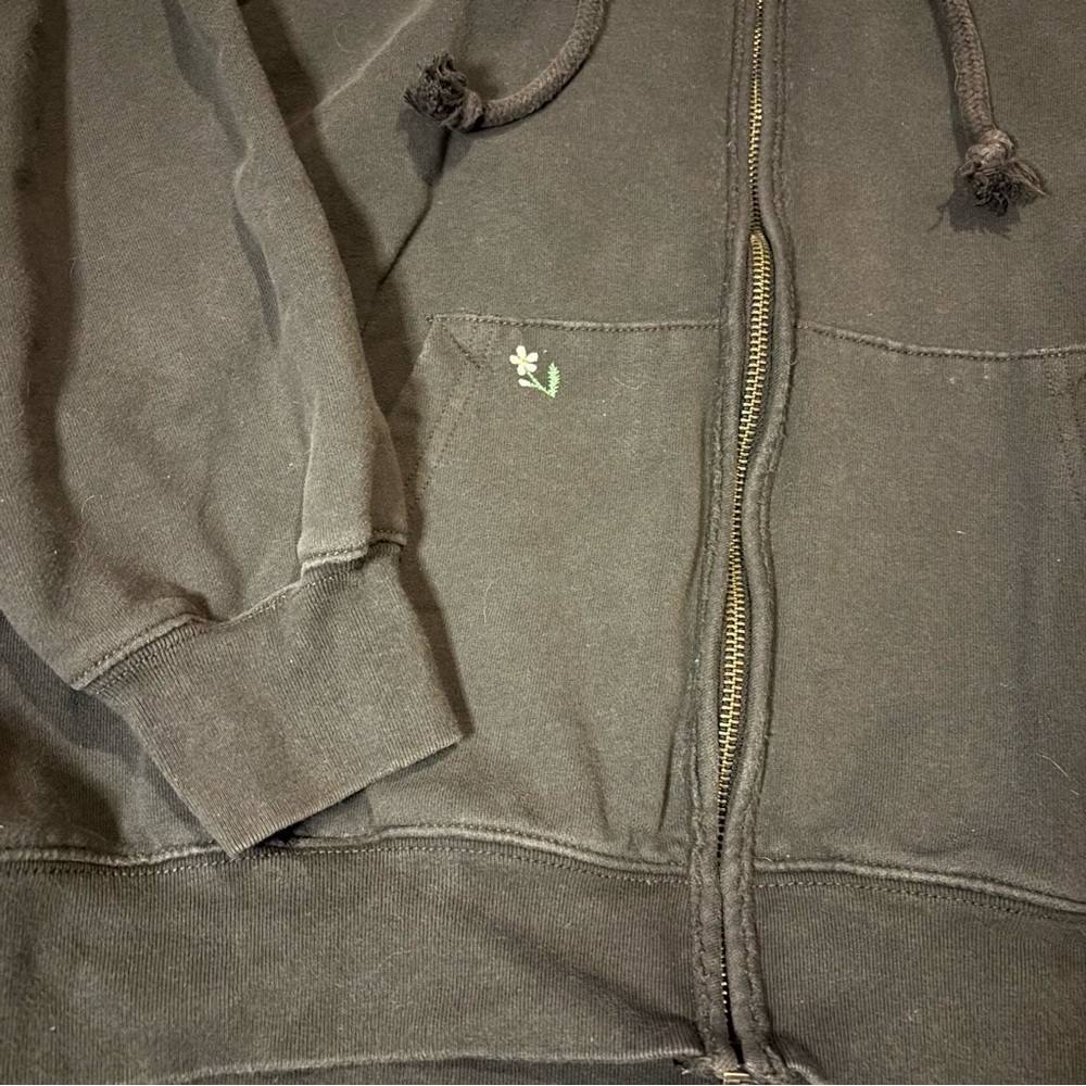 American Eagle Outfitters Charcoal Oversized Hoodie - Picture 4 of 6